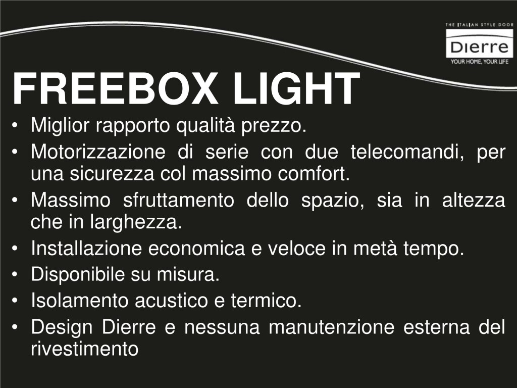 FREEBOX SEZIONALE LIGHT PREZZO LIGHT