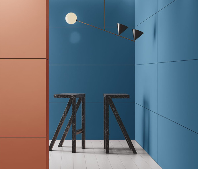 complementi arredo boiserie colorate