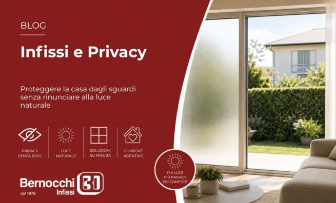Finestra moderna che protegge la privacy senza rinunciare alla luce naturale